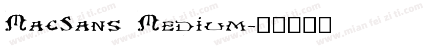 MacSans Medium字体转换